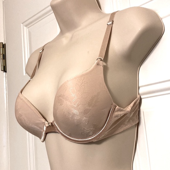 LILY OF FRANCE Padded Pushup Underwire Adjustable Straps & Back Dusty Rose 34A - Picture 3 of 13
